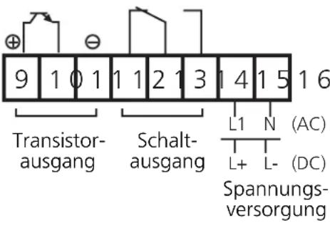 IFM DD0121 - Klemmenbelegung: - 3