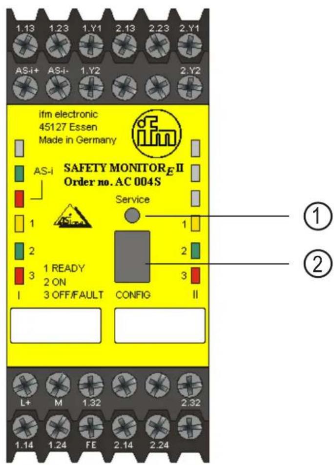 IFM AC003S - Éléments de service et d'indication - 3