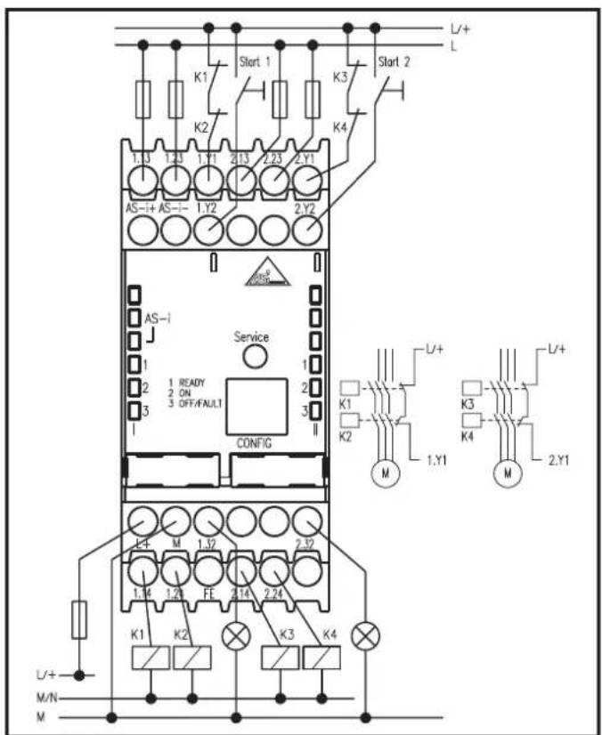 IFM AC003S - Raccordement type 2 et type 4 - 1