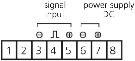 IFM DD1001 - Terminal connection: - 1