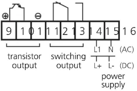 IFM DD1001 - Terminal connection: - 3