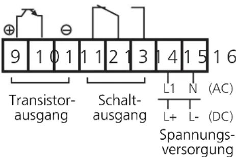IFM DD1001 - Klemmenbelegung: - 3