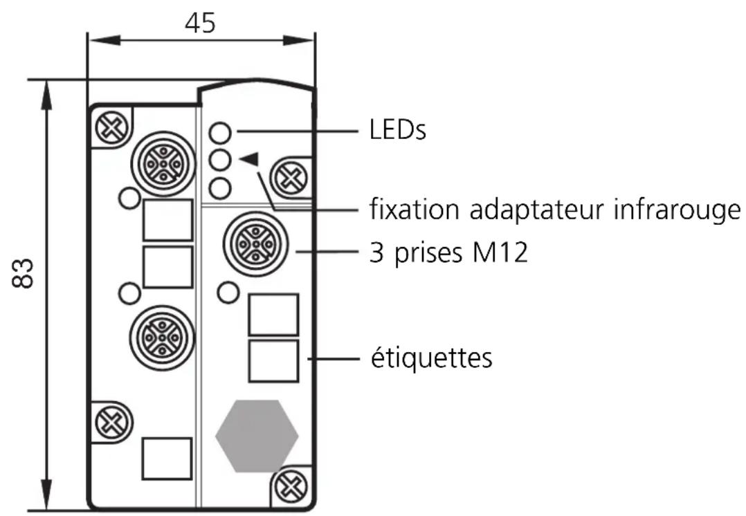 IFM AC2503 - Éléments de service et d'indication - 1