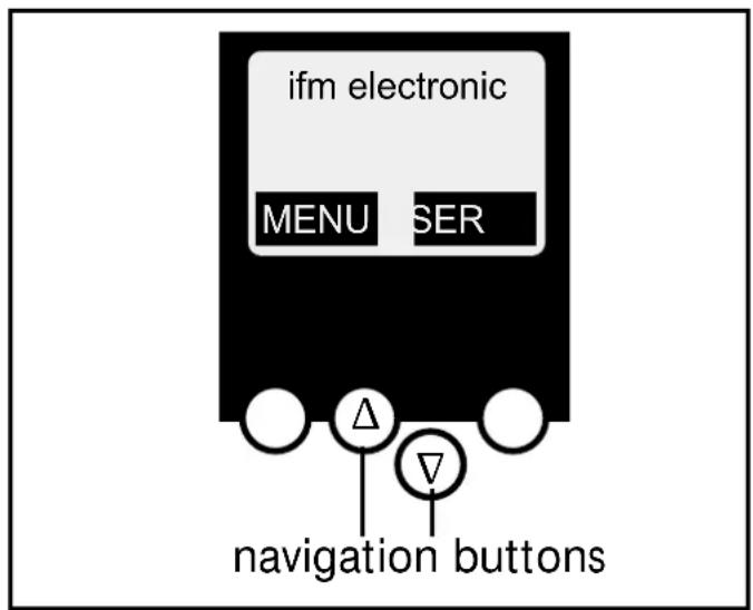 IFM AC1326 - Menu overview - 2