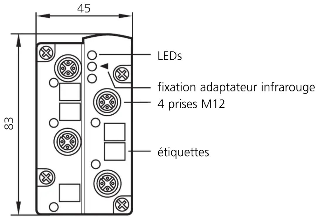 IFM AC2507 - Eléments de service et d'indication - 1