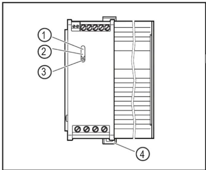 IFM DN3012 - Éléments de service et d'indication6 - 2
