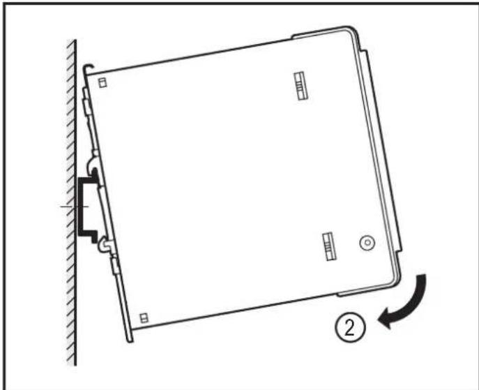 IFM DN3012 - Fixer l'appareil sur le rail profilé din4.2 - 2