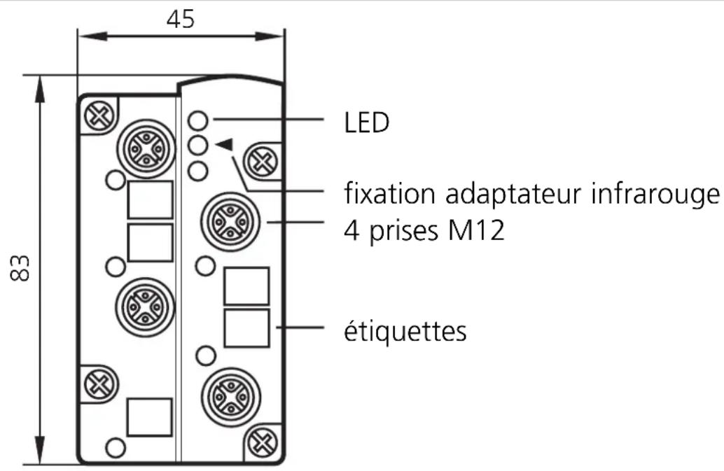 IFM AC008A - Éléments de service et d'indication - 1
