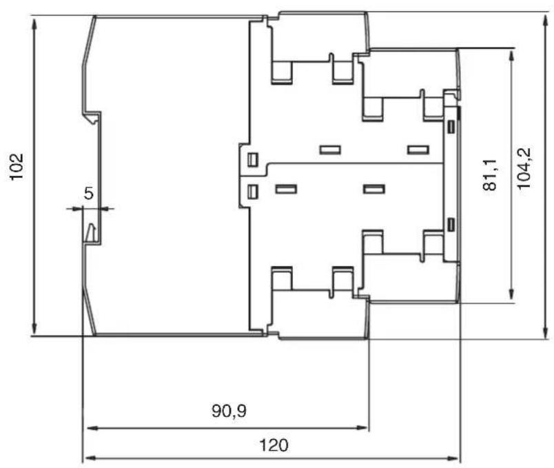IFM AC001S - Schéma d'encombrement - 2