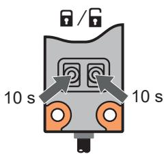 IFM KQ6007 - Bloqueo de los botones - 1