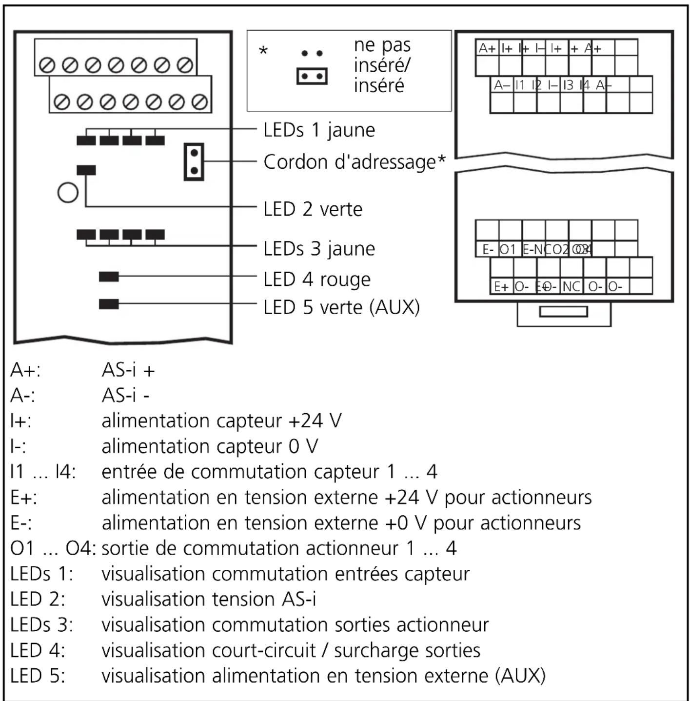 IFM AC2703 - Raccordement des bornes - 1