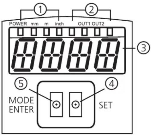 IFM O1D405 - Éléments de service et d'indication7 - 1