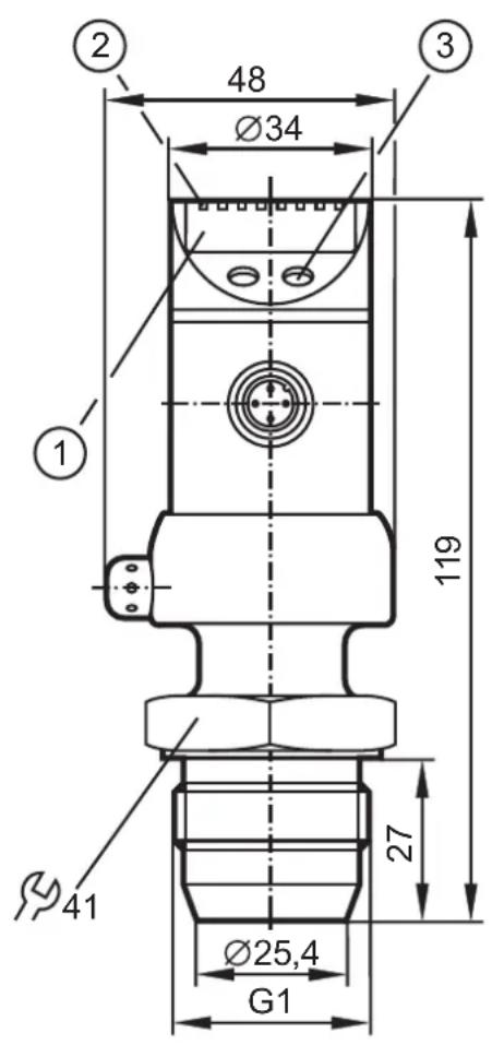 IFM PI2694 - Dimensions - 1