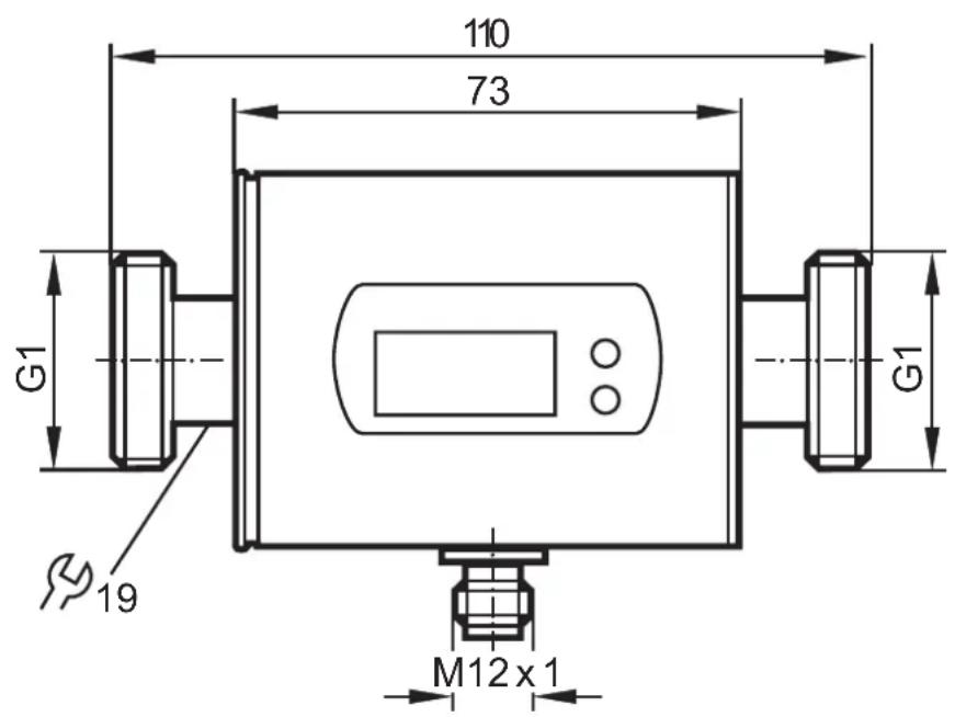 IFM SM0504 - Schéma d'encombrement - 1