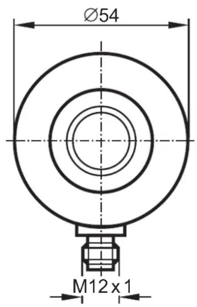 IFM SM0504 - Schéma d'encombrement - 2
