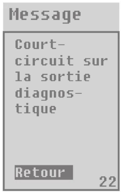 IFM OO5011 - Messages d'erreur - 2