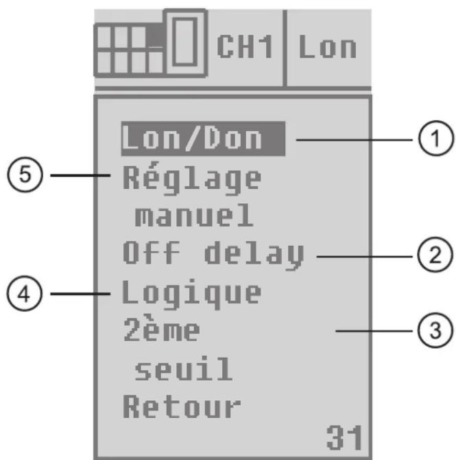 IFM OO5011 - Réglage des options - 2