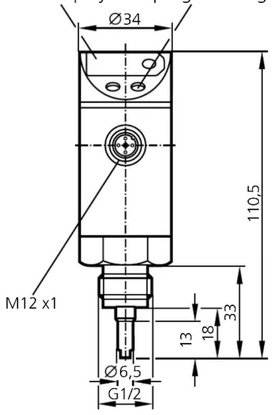 IFM TN7430 - Scale drawing - 1