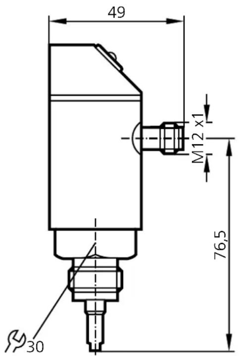 IFM TN2430 - Scale drawing - 2