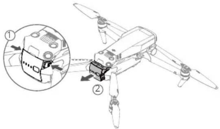 DJI Mavic 3 Classic - Αφαίρεση της έξυπνης μπαταρίας πτήσης - 1