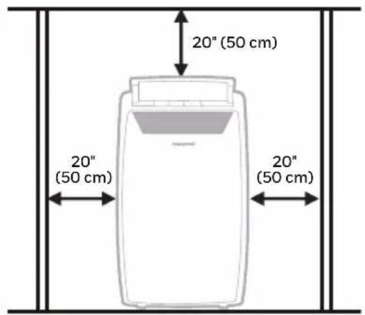 20" (50 cm) 20" (50 cm) 20" (50 cm)
