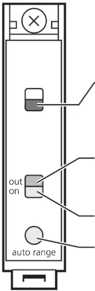 IFM OB5025 - Éléments de service et d'indication - 1