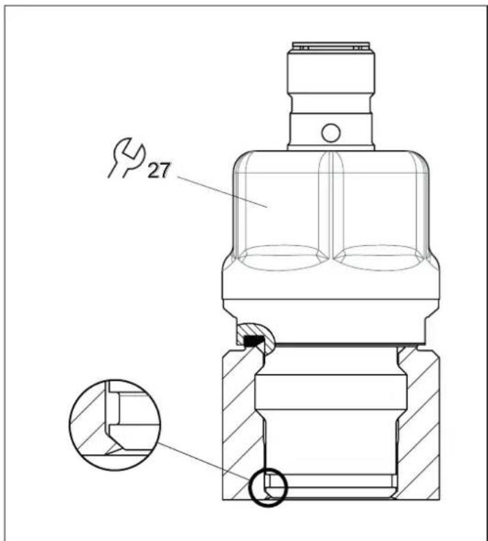 IFM PL1502 - Joint d'étanchéité métal sur métal affleurant - 1