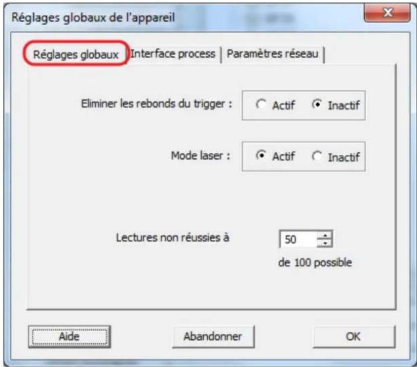IFM O2I102 - Adapter les réglages globaux de l'appareil - 2