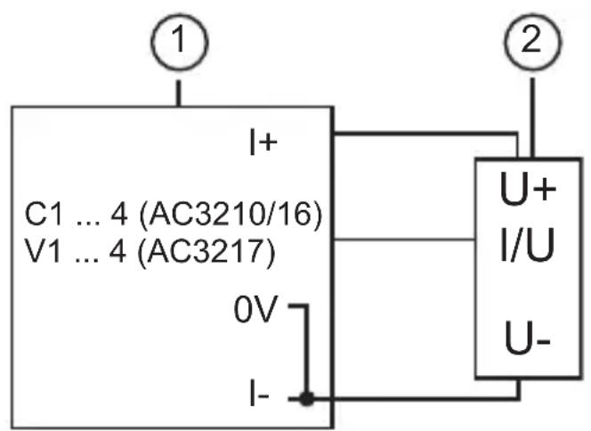 IFM AC3210 - Raccordement d'un capteur 3 fils - 1