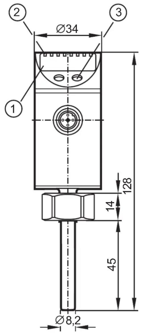 IFM TN2531 - Schéma d'encombrement - 1