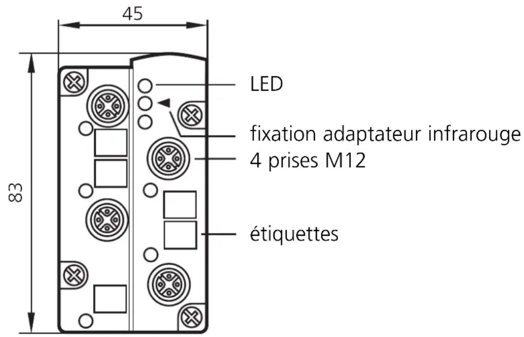 IFM AC2558 - Eléments de service et d'indication - 1