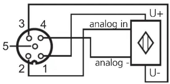 IFM AC2566 - Anschlussbelegung eines 4-Draht-Sensors ohne eigene Versorgung - 1