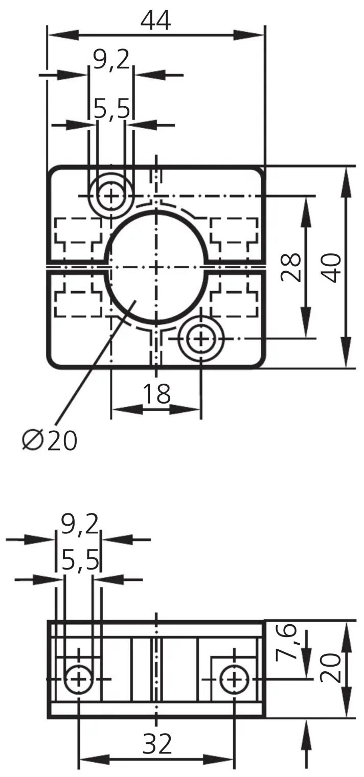 IFM IA000A - Schéma d'encombrement - 1