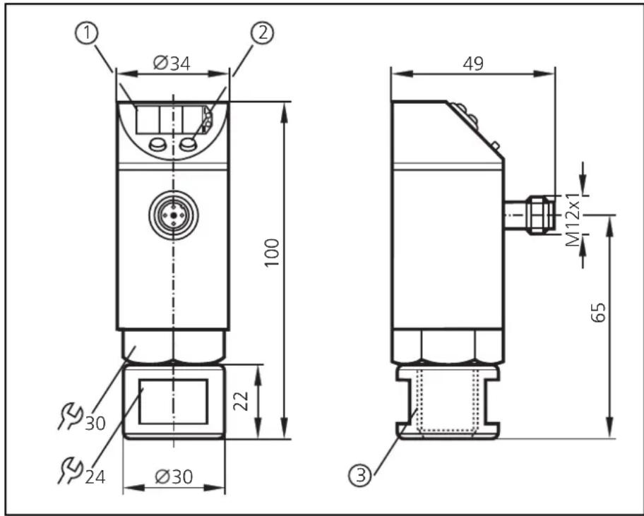 IFM PP2000 - Dimensions - 1