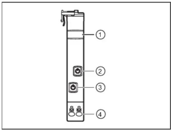 IFM DF2100 - Eléments de service et d'indication - 2