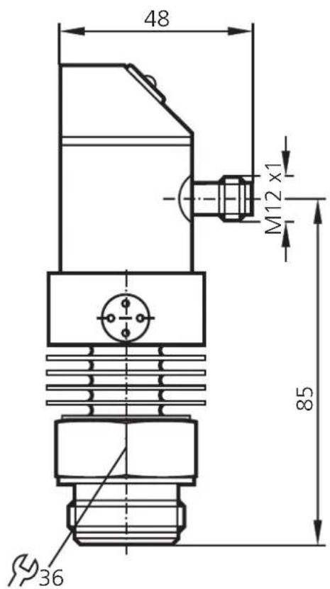 IFM PI7057 - Maßzeichnung - 2