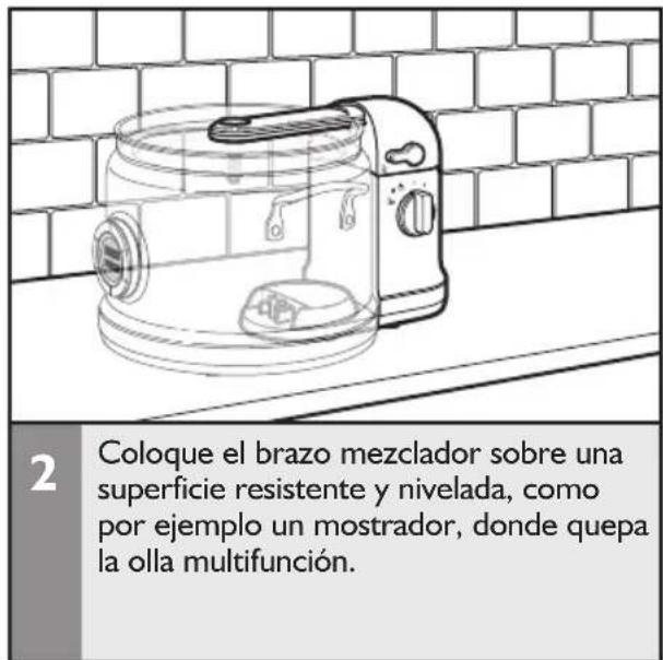 KITCHENAID KST4054 - Cómo conectar el brazo mezclador a la olla multifunción (se vende por分开) - 2