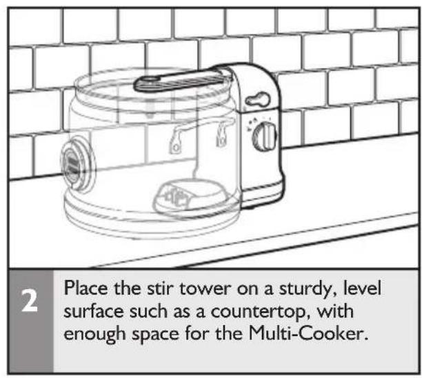 KITCHENAID KST4054 - Attaching the Stir Tower to the Multi-Cooker (sold separately) - 2
