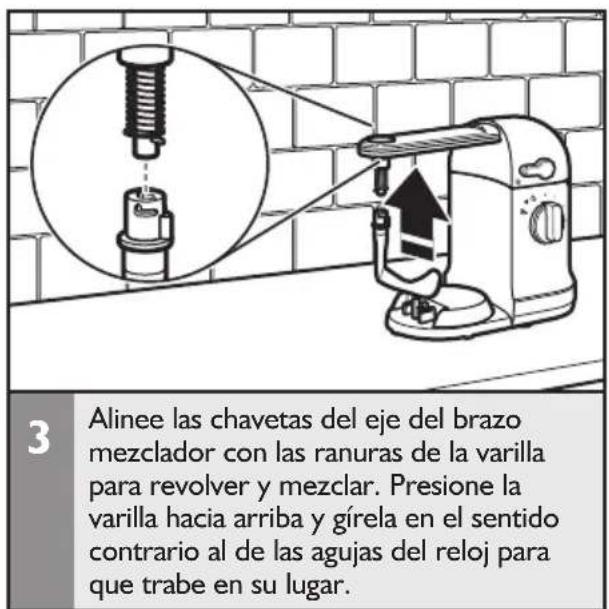 KITCHENAID KST4054 - Cómo conectar el brazo mezclador a la olla multifunción (se vende por分开) - 4