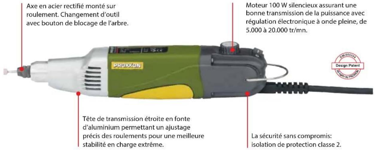 PROXXON DS 460 - Meuleuse-perceuse industrielle ibs/e - 1