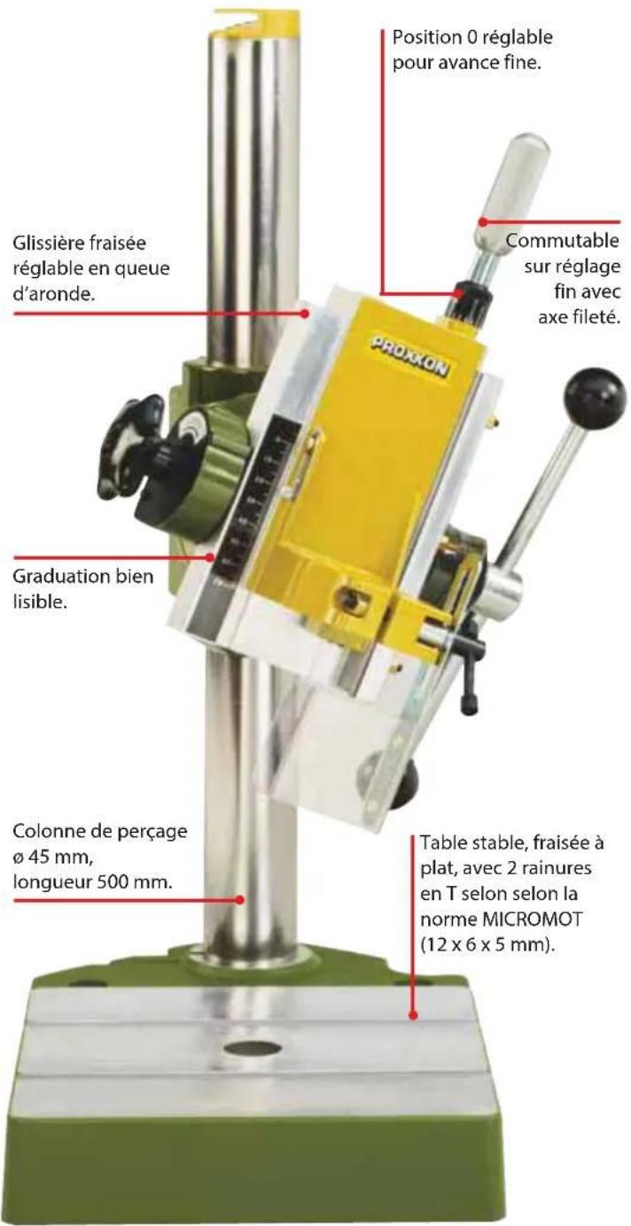 PROXXON DS 460 - Brides étagées de serrage, en acier frais. - 2