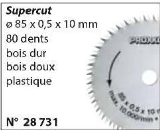 PROXXON DS 460 - Caractéristiques techniques: - 1