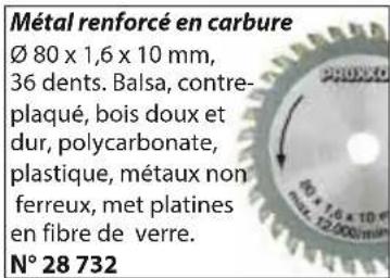 PROXXON DS 460 - Caractéristiques techniques: - 2
