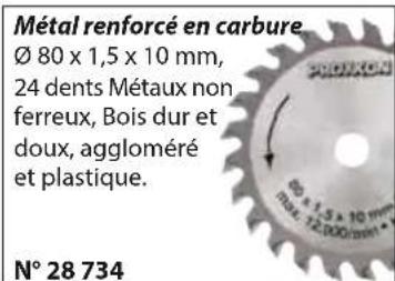 PROXXON DS 460 - Caractéristiques techniques: - 3