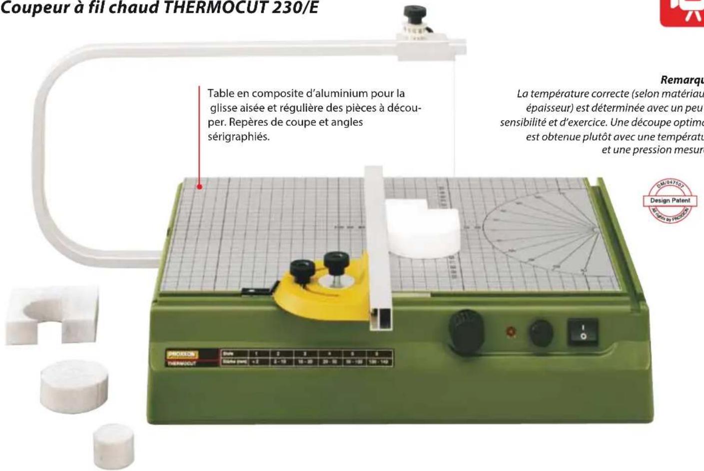PROXXON DS 460 - Coupeur à fil chaud THERMOCUT 230/E - 2