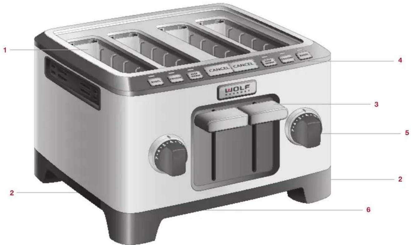 WOLF WGTR104S - PIEZAS Y CARACTERÍSTICAS - 1