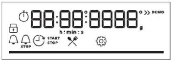 88:00:0000 h : min : s STOP START STOP PRODU DEMO