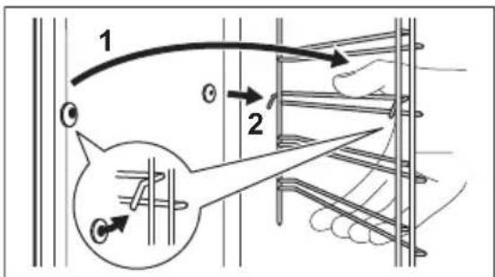 AEG BSK572360M - Comment retirer : supports de grille - 2