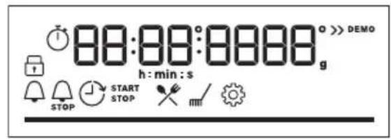80:80:8000 g h:min:s STOP START STOP PRODUCE