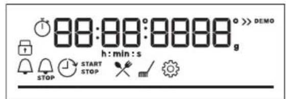 88:88:8888 h:min:s STOP START STOP PRO